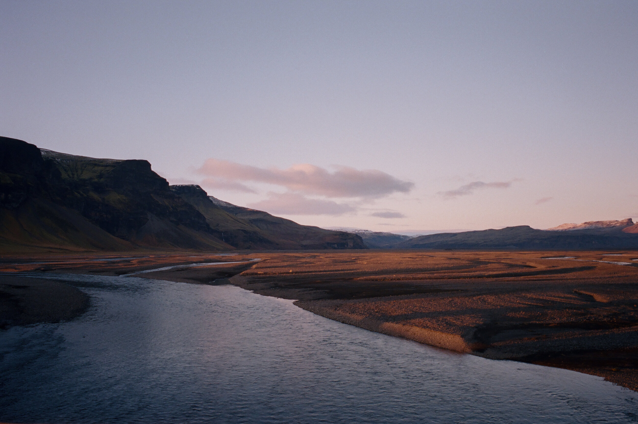 Landscape with mountains and river